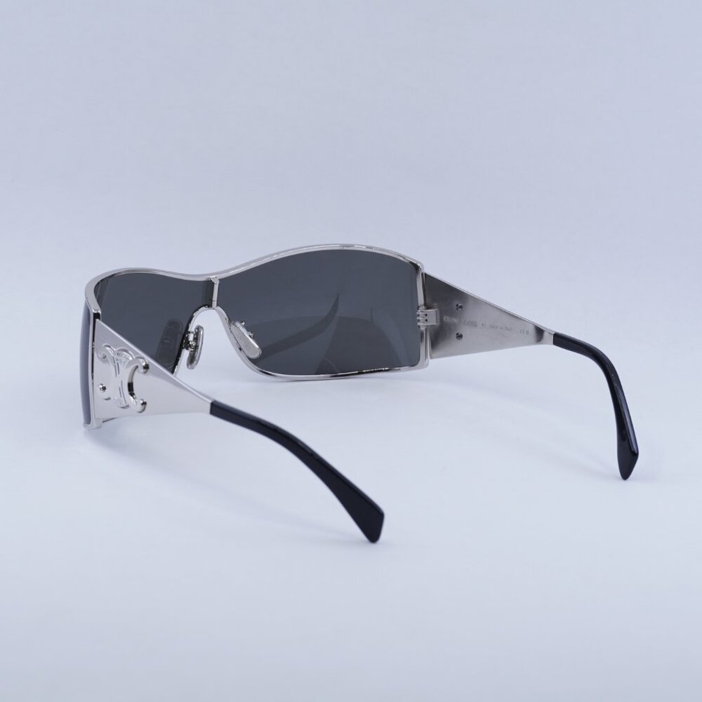 🕶️ New Celine CL40283U 16A Sunglasses - Silver Frame, Grey Lenses - Picture 5 of 12
